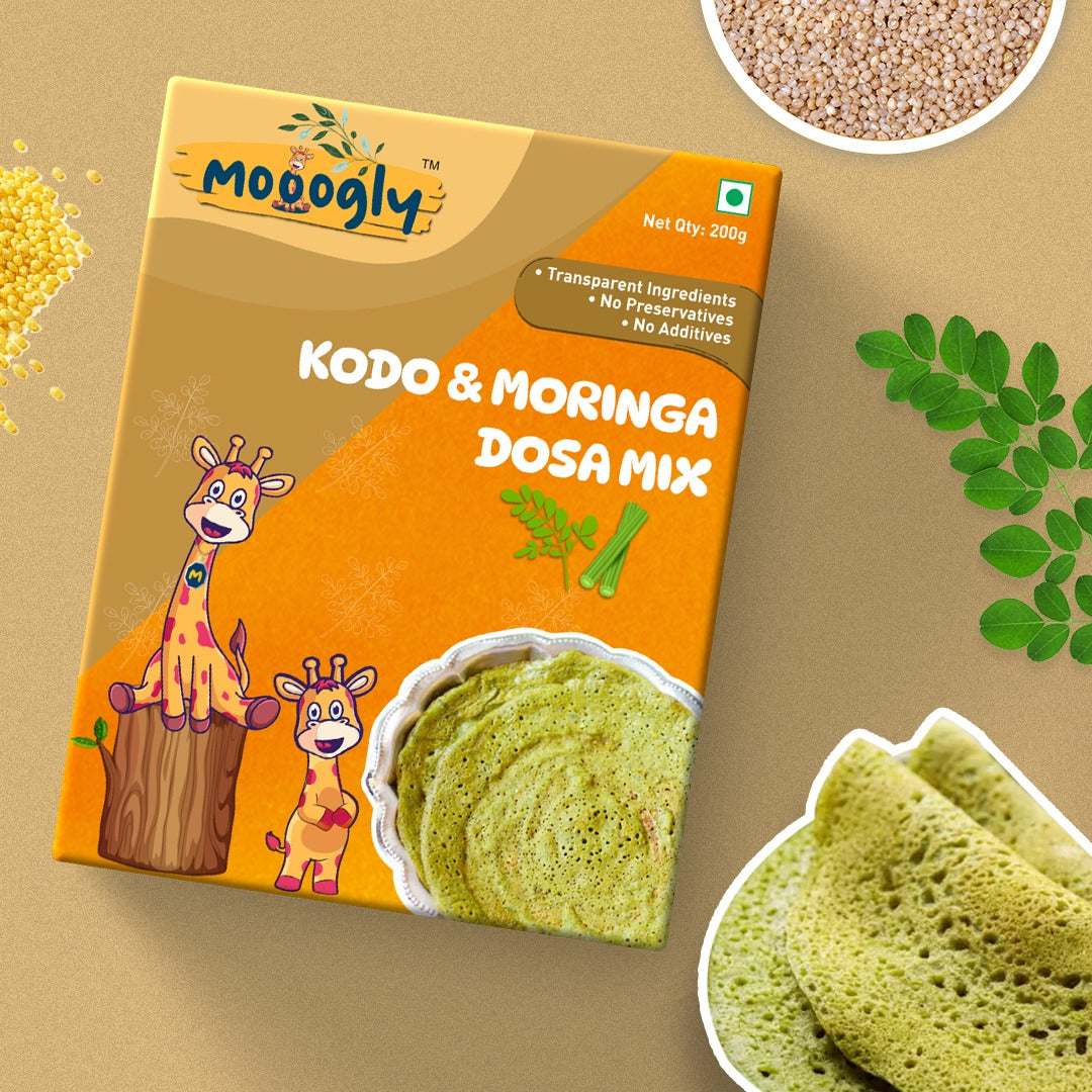 Kodo and Moringa Dosa Mix, Gut friendly, Traditional millet recipe